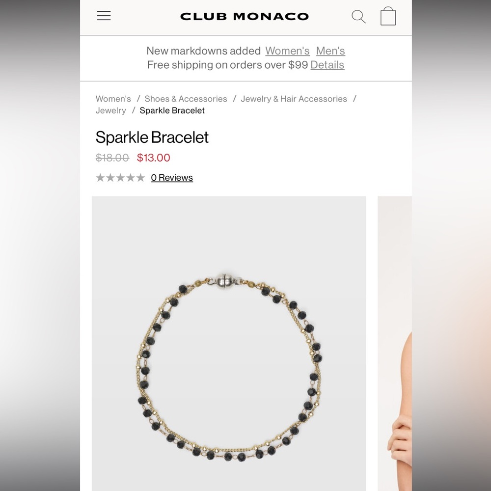 Club Monaco Sparkle Bracelet - Picture 6 of 7